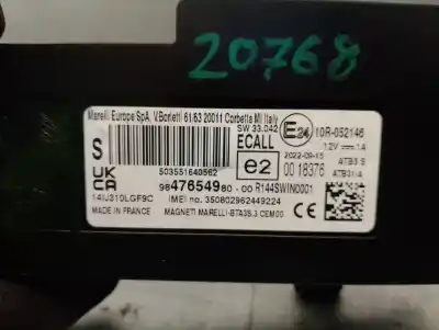 Автозапчастина б/у електронний модуль для peugeot 208 ii (ub_, up_, uw_, uj_) 1.2 puretech 100 посилання на oem iam 9847654980 503551640562 magneti marelli 