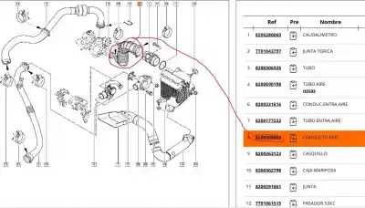 Автозапчастина б/у труба для renault megane ii sedán (lm0/1_) 1.5 dci (lm1e) посилання на oem iam 8200500384  8200500384 Автозапчастина б/у труба для renault megane ii sedán (lm0/1_) 1.5 dci (lm1e) посилання на oem iam 8200500384  8200500384