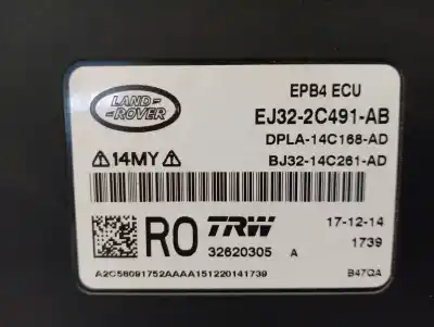 Pezzo di ricambio per auto di seconda mano modulo elettronico per land rover range rover evoque (l538) 2.2 d 4x4 riferimenti oem iam ej322c491ab trw 32620305 ej322c491ab