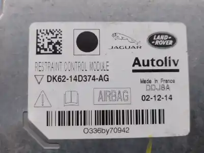 Автозапчастина б/у блок управління подушками безпеки для land rover range rover evoque (l538) 2.2 d 4x4 посилання на oem iam dk6214d374ag autoliv ddj8a 