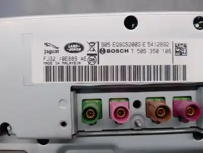 Second-hand car spare part multifunction display for land rover range rover evoque (l538) 2.2 d 4x4 oem iam references fj3210e889ae bosch 7505350106 fj3210e889ae