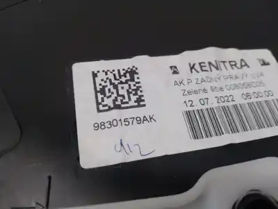 Автозапчасти б/у обивка задней правой двери за peugeot 208 ii (ub_, up_, uw_, uj_) 1.2 puretech 100 ссылки oem iam 98301579ak  98527356qu