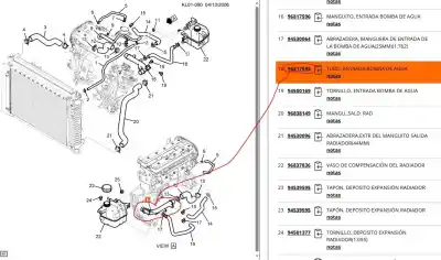 Pezzo di ricambio per auto di seconda mano tubo per chevrolet captiva sport 2.4 riferimenti oem iam 96817595  96817595