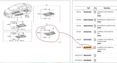 Peça sobressalente para automóvel em segunda mão cobertura / proteção do motor por toyota prius (nhw30) 1.8 16v cat referências oem iam 5816847020  5816847020