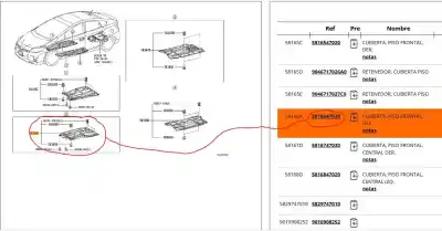 Peça sobressalente para automóvel em segunda mão cobertura / proteção do motor por toyota prius (nhw30) 1.8 16v cat referências oem iam 5816647020  5816647020