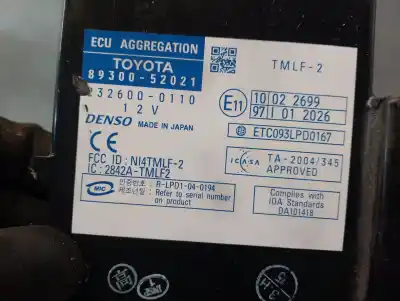 Автозапчастина б/у електронний модуль для toyota yaris (_p9_) 1.4 d-4d (nlp90_) посилання на oem iam 8930052021 2326000110 denso 