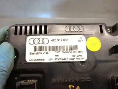 Автозапчастина б/у багатофункційний дисплей для audi a6 c6 (4f2) 2.0 tdi посилання на oem iam 4f0919603  4f0919603