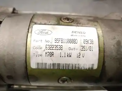 Second-hand car spare part starter motor for ford fiesta iv (ja_, jb_) 1.0 i oem iam references 95fb11000bd 63223538 denso 1416226