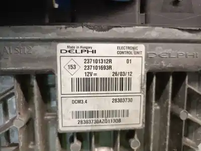 Автозапчастина б/у ебу контролер двигуна для renault twingo ii (cn0_) 1.5 dci 75 посилання на oem iam 237101312r  