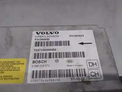 Автозапчастина б/у блок управління подушками безпеки для volvo xc70 ii (136) d5 awd посилання на oem iam 31264932 0285010372 bosch 