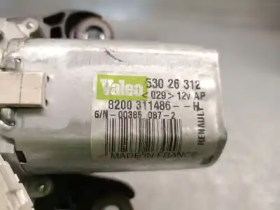 Автозапчастина б/у двигатель заднього склоочисника для renault twingo ii (cn0_) 1.5 dci 75 посилання на oem iam 8200311486 53026312 valeo 8200311486