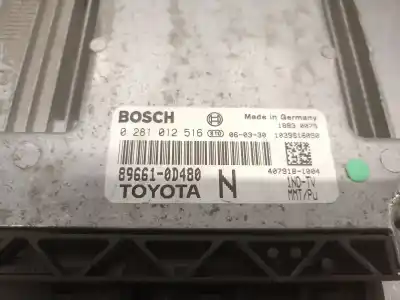 Автозапчастина б/у ебу контролер двигуна для toyota yaris (_p9_) 1.4 d-4d (nlp90_) посилання на oem iam 896610d480 0281012516 bosch 