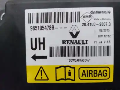 Автозапчасти б/у блок управления подушками безопасности за renault megane iii fastback (bz0/1_, b3_) 1.2 tce (bz16, bz28) ссылки oem iam 985105478r  985105478r