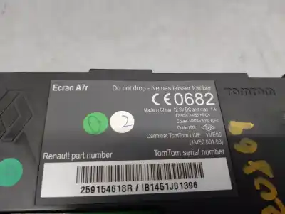 Pièce détachée automobile d'occasion système de navigation gps pour renault scénic iii (jz0/1_) 1.6 dci (jz00, jz12) références oem iam 259154618r  