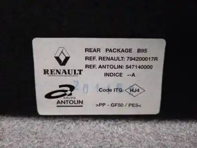 Second-hand car spare part parcel shelf for renault megane iii fastback (bz0/1_, b3_) 1.2 tce (bz16, bz28) oem iam references 794200017r  794200017r