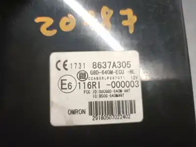 Автозапчастина б/у електронний модуль для mitsubishi outlander ii (cw_w) 2.0 di-d (cw8w) посилання на oem iam 8637a305  