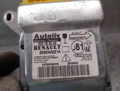 Автозапчастина б/у блок управління подушками безпеки для renault espace iv (jk0/1_) 2.2 dci (jk0h) посилання на oem iam 8200343321a autoliv 603785500 