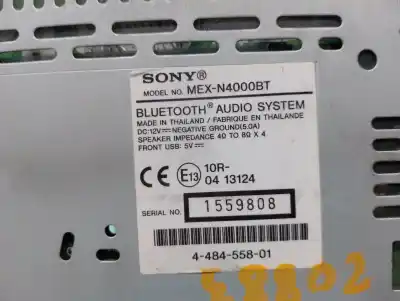 Автозапчастина б/у аудіо система / радіо cd для skoda fabia i combi (6y5) 1.4 16v посилання на oem iam mexn4000bt  