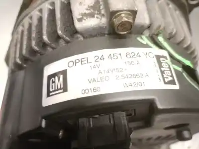 Автозапчастина б/у генератор для opel omega b (v94) 2.5 dti (f69, m69, p69) посилання на oem iam 24451624 2542662a valeo 6204117