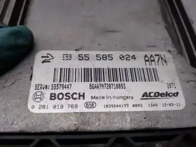Автозапчасти б/у блок управления двигателем за opel insignia a (g09) 2.0 cdti (68) ссылки oem iam 55585024 0281018769 bosch 