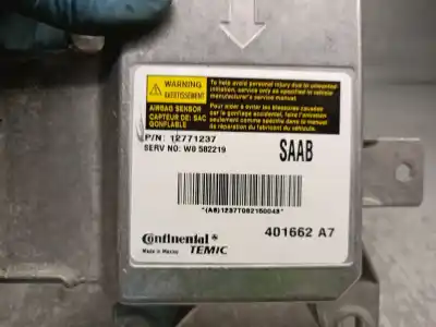 Second-hand car spare part airbag control unit for saab 9-3 (ys3f, e79, d79, d75) 1.9 tid oem iam references 12771237  