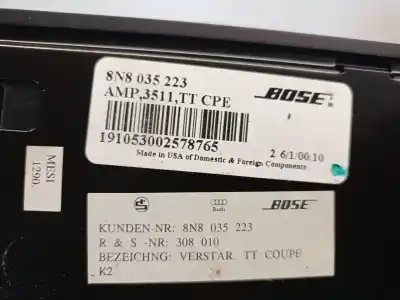 Peça sobressalente para automóvel em segunda mão módulo eletrónico antena por audi tt (8n3) 1.8 t referências oem iam 8n8035223  
