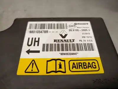 Автозапчасти б/у блок управления подушками безопасности за renault megane iii fastback (bz0/1_, b3_) 1.5 dci (bz0c) ссылки oem iam 985105478r  