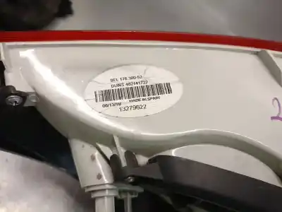 Автозапчастина б/у правий ліхтар для opel insignia a (g09) 2.0 cdti (68) посилання на oem iam 13279622  1222188 Автозапчастина б/у правий ліхтар для opel insignia a (g09) 2.0 cdti (68) посилання на oem iam 13279622  1222188