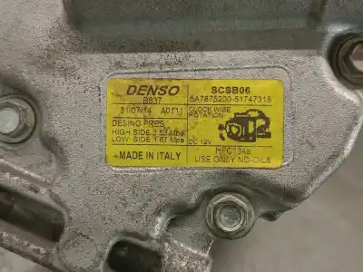 Pezzo di ricambio per auto di seconda mano compressore aria condizionata per ford ka (ru8) 1.2 riferimenti oem iam 51747318 5a7875200 denso 1535408