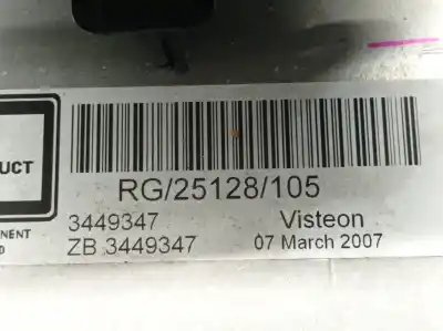 Second-hand car spare part audio system / radio cd for saab 9-3 ranchera familiar (e50) 1.9 tid oem iam references 3449347 visteon zb3449347 