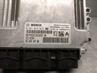 Piesă de schimb auto la mâna a doua unitate de control motor ecu pentru citroen c3 picasso (sh_) 1.6 hdi 110 referințe oem iam 9664843780 0281013872 bosch 