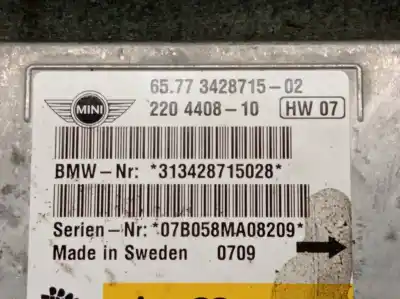 Автозапчастина б/у блок управління подушками безпеки для mini mini (r56) cooper посилання на oem iam 6577342871502 autoliv 220440810 