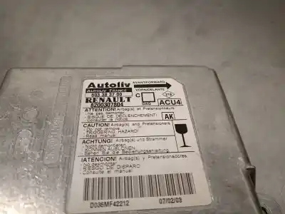 Peça sobressalente para automóvel em segunda mão centralina de airbag por renault megane ii (bm0/1_, cm0/1_) 1.9 dci (bm0g cm0g) referências oem iam 8200307804 603383700 autoliv 