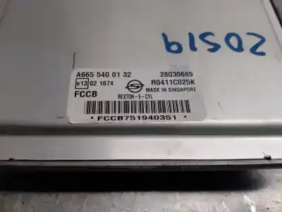 Second-hand car spare part ecu engine control for ssangyong rexton 2.7 turbodiesel cat oem iam references a6655400132  28030669