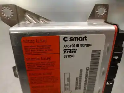 Peça sobressalente para automóvel em segunda mão centralina de airbag por smart cabrio 0.8 cdi cat referências oem iam a4519015100 391249 trw 