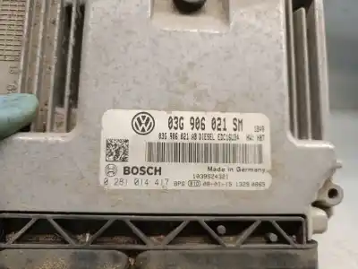 Gebrauchtes Autoersatzteil ecu-motorsteuergerät uce motorsteuergerät zum seat altea (5p1) 1.9 tdi oem-iam-referenzen 03g906021sm 0281014417 bosch 