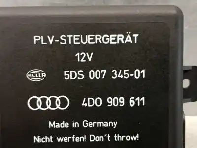 Second-hand car spare part electronic module for audi a8 d2 (4d2, 4d8) 3.7 oem iam references 4d0909611 5ds00734501 hella 