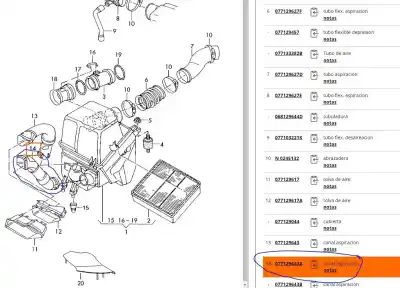 Second-hand car spare part tube for audi a8 d2 (4d2, 4d8) 3.7 oem iam references 077129643a  077129643a