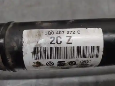 Автозапчасти б/у передняя правая трансмиссия за seat leon (5f1) 1.4 tsi ссылки oem iam 5q0407272c  5q0407272c