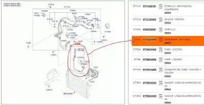 Автозапчасти б/у трубы кондиционирования воздуха за kia cee'd fastback (ed) 1.6 ссылки oem iam 977622h000  977622h000