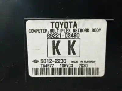 Second-hand car spare part fuse box unit for toyota auris ranchera familiar (_e18_) 1.8 hybrid (zwe186_) oem iam references 8922102480 8273012x81 - 52122230 - 63586756 