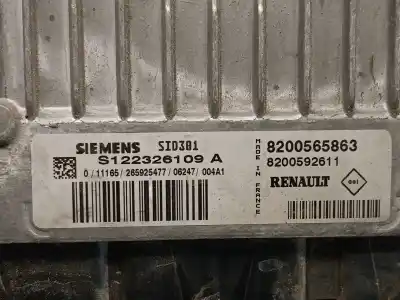 Second-hand car spare part ecu engine control for renault megane ii (bm0/1_, cm0/1_) 1.5 dci (bm1e, cm1e) oem iam references 8200565863 s122326109a siemens/vdo 