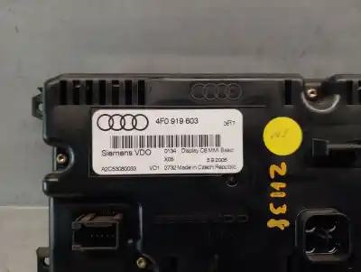 Автозапчасти б/у многофункциональный дисплей за audi a6 c6 (4f2) 2.0 tdi ссылки oem iam 4f0919603 a2c53080033 siemens 