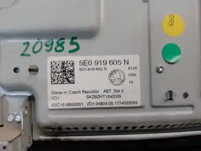 Автозапчасти б/у многофункциональный дисплей за skoda octavia iii (5e3, nl3, nr3) 1.6 tdi ссылки oem iam 5e0919605n  