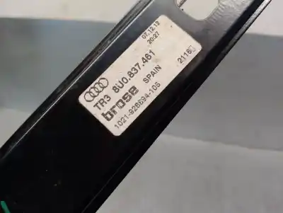 Second-hand car spare part driver left window regulator for audi q3 (8ub, 8ug) 2.0 tdi quattro oem iam references 8u0837461  8u0837461