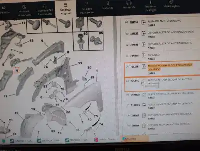 Peça sobressalente para automóvel em segunda mão reforço do pára choques dianteiro por citroen c6 (td_) 2.7 hdi referências oem iam 7212sp  7213rc