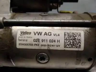 Автозапчастина б/у двигун запускається для audi q3 (8ub, 8ug) 2.0 tdi quattro посилання на oem iam 02e911024h esw20er25 valeo 02e911024h