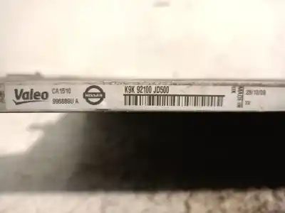 Pezzo di ricambio per auto di seconda mano condensatore / radiatore aria condizionata per nissan qashqai / qashqai +2 i (j10, nj10, jj10e) 1.5 dci riferimenti oem iam 92100jd50a m136081a valeo 