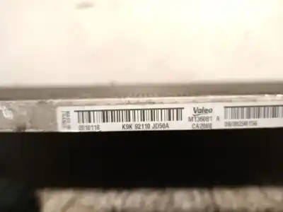 Pezzo di ricambio per auto di seconda mano condensatore / radiatore aria condizionata per nissan qashqai / qashqai +2 i (j10, nj10, jj10e) 1.5 dci riferimenti oem iam 92100jd50a m136081a valeo 