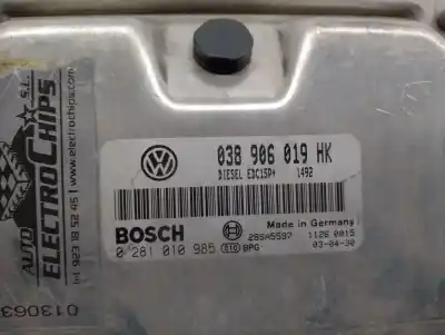 Gebrauchtes Autoersatzteil ecu-motorsteuergerät uce motorsteuergerät zum seat leon (1m1) 1.9 tdi oem-iam-referenzen 038906019hk 0281010985 bosch 